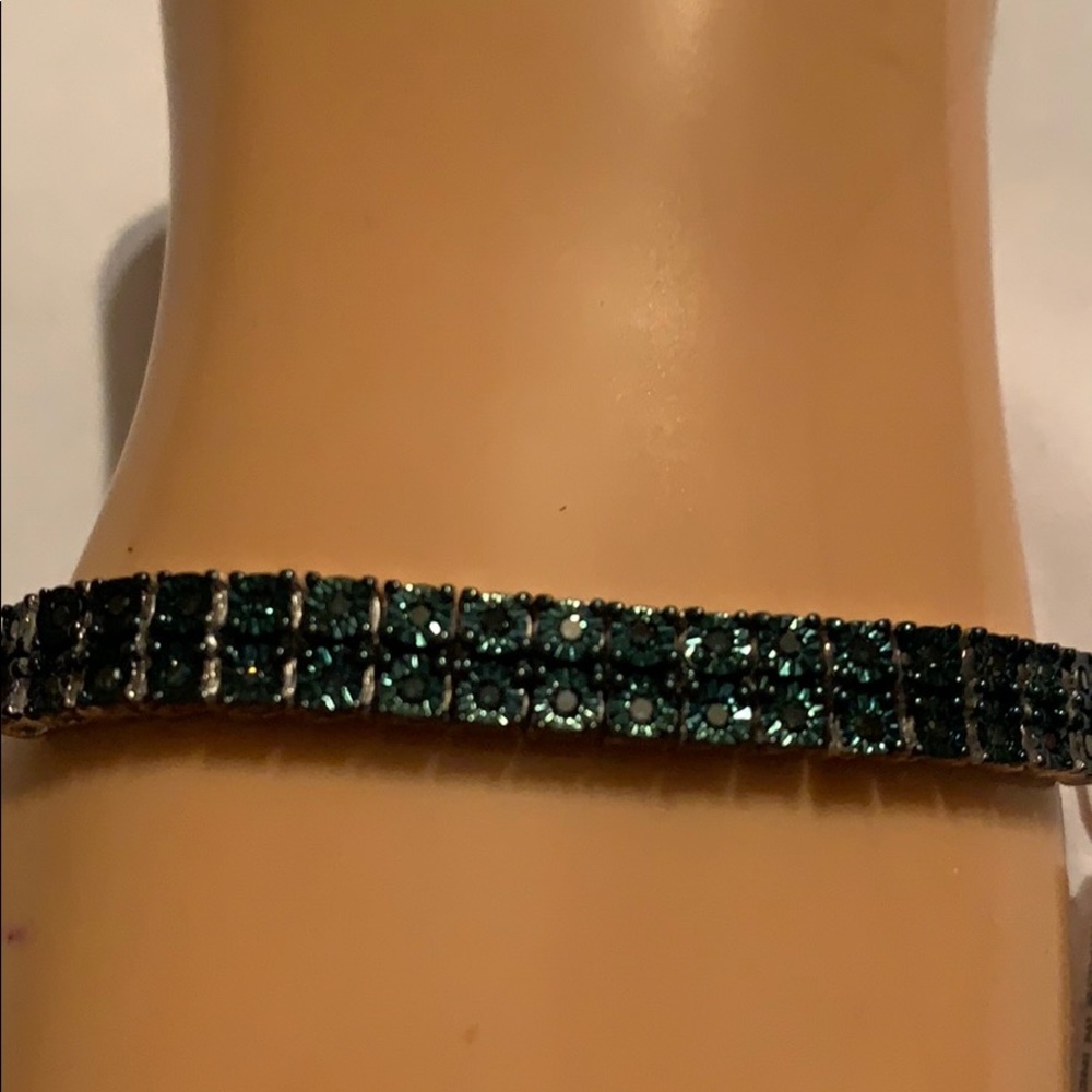 BLUE DIAMOND BRACELET, SIZE 4-9.5”